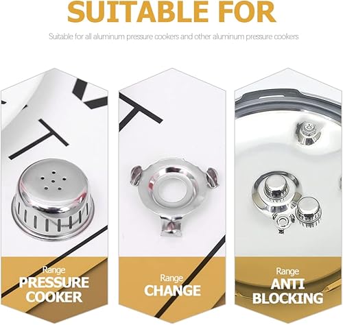 Miniatura 5 de Válvula de repuesto para olla a presión 10 juegos de olla arrocera Espejo Olla a presión eléctrica olla a presión válvula de escape olla de enlatado
