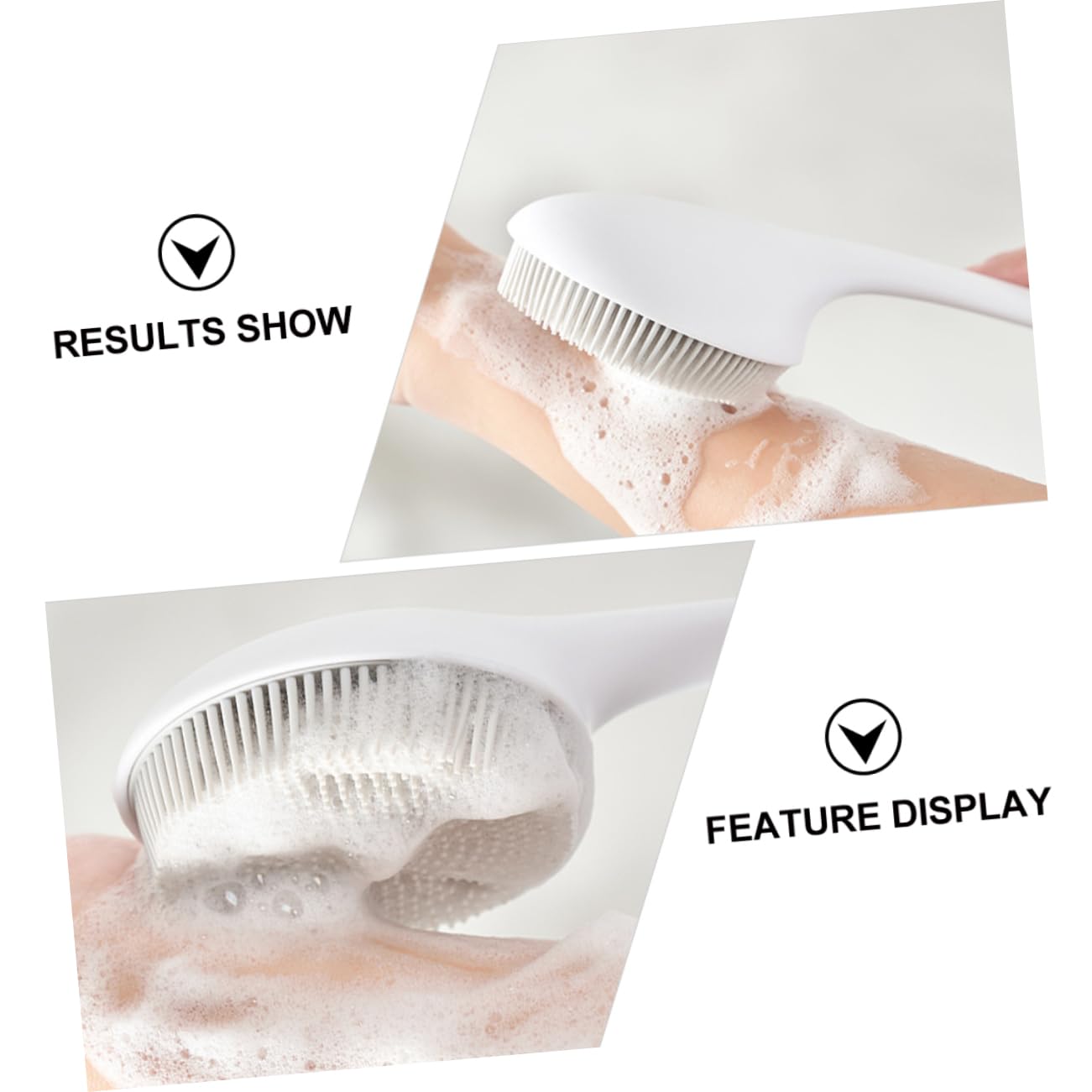 FRCOLOR 3 Piezas Cepillo De Silicona Para Fregar Exfoliante De Espalda De Silicona Cepillo Trasero De Silicona Depurador Cepillar Cepillo De Baño Tómate Un Baño Gel De Sílice