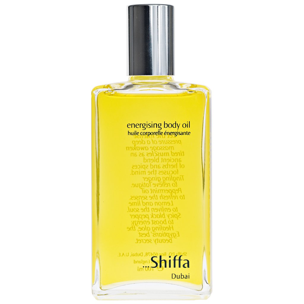 SHIFFA Energising Body Oil | Refreshing Body Oil Infused with Unique Blend of Herbs and Spices | Best for Sportspeople and Physically Active People