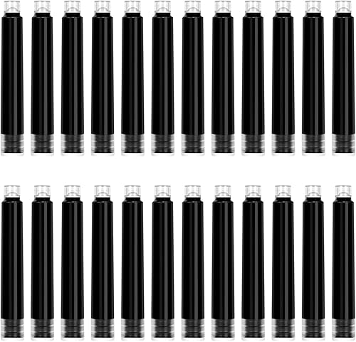 BEILUNER Juego de cartuchos de tinta de color negro, paquete económico de 24 cartuchos de tinta de repuesto, diámetro de 0.102 in de diámetro, combo