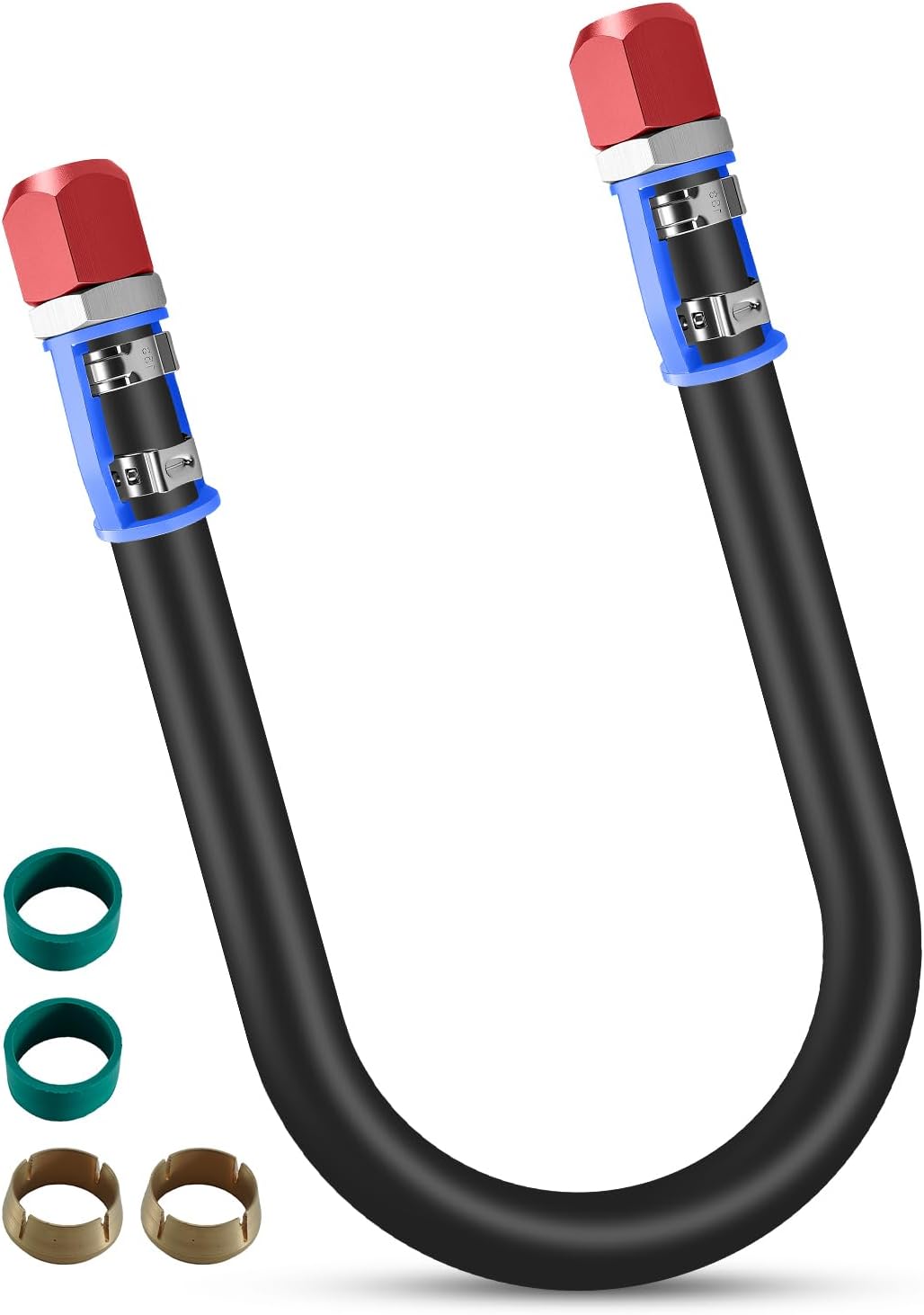 Universal A/C Line Splice Kit with No.10 Hose 24 Inches for 5/8" Line Replace 800-670, Air Conditioning Repair Splice Connector Kit