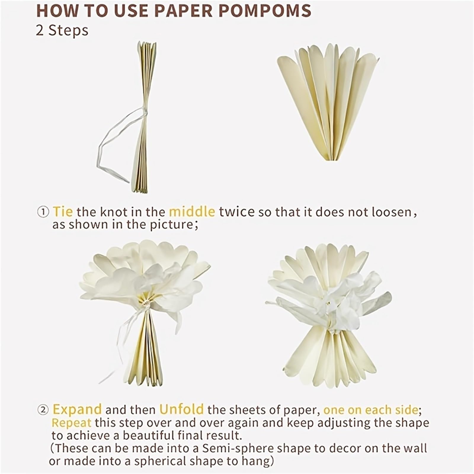 Papierowe Pom Pomy