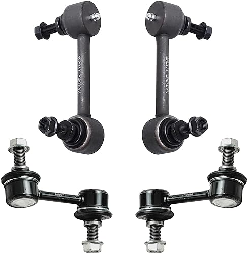 Detroit Axle - 4 barras estabilizadoras para Honda Accord 03-07, Acura TL 04-06, 4 eslabones de extremo de barra estabilizadora delantera y trasera,