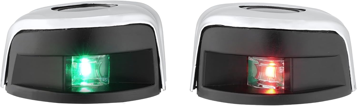 SEAFLO Horizontal Bow Mount Navigation Lights - Bright Bi-Color LED, 2NM Visibility, IP67 Waterproof, Marine Grade AISI 316 Stainless-Steel for Boats up to 65.5 FT (20M) - 4-Year Warranty