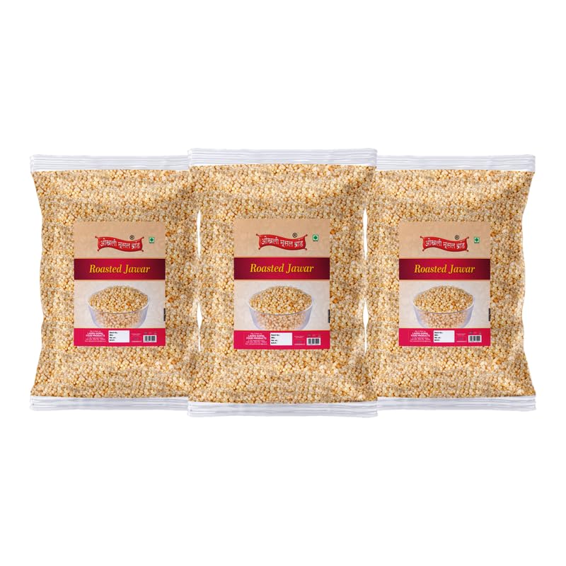 Image of OKHLI MUSAL BRAND Crispy Amravati Authentic Sorghum Jowar Jawar Puff Kurmura Kurmure Murmura Murmure Puff Snack | Namkeen | Ready to eat | Snacks Preservatives Free Tea Time Snacks-850g*3Pack