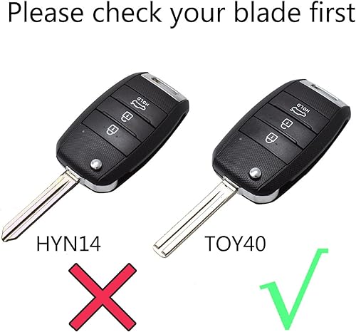 Miniatura 3 de 1 funda para llavero de coche con control remoto, para Kia K2 K3 K5 Rio Sorento Carens Ceed Stonic Cerato 2013+ TOY40