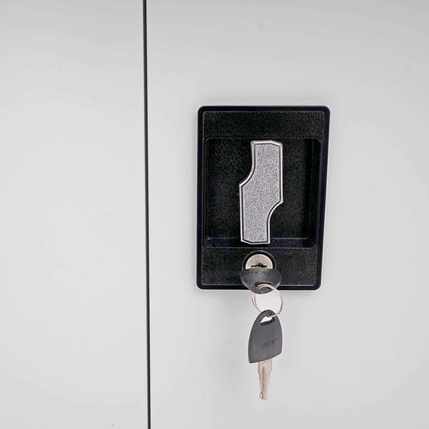 Mendler Aktenschrank HWC-H17 2 Türen abschließbar - 185x90x40cm grau | Stahlschrank, Büroschrank, Schrank, Metall