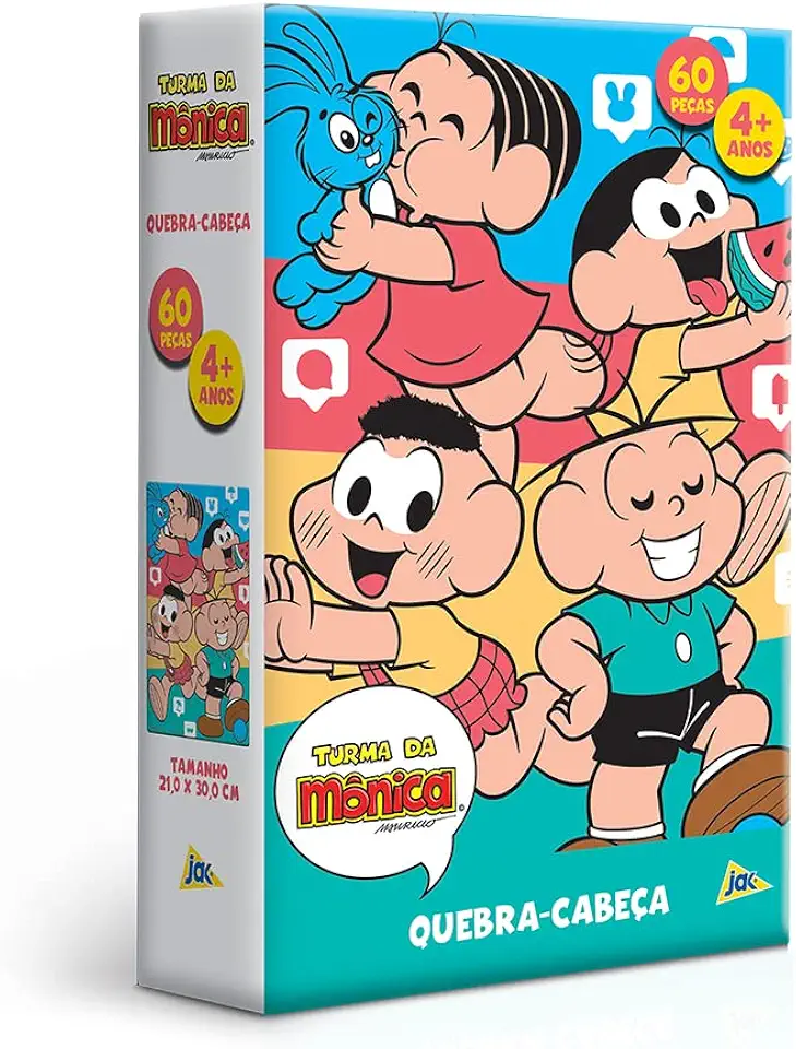 Toyster - Quebra Cabeça: Turma da Mônica - 60 peças - JAK