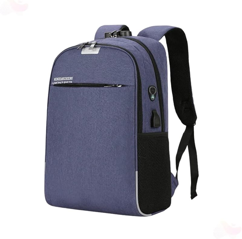 Mochila Masculina Cadeado Anti Furto Roubo Notebook com Cabo Usb Cadeado e Senha em oferta na Shopee