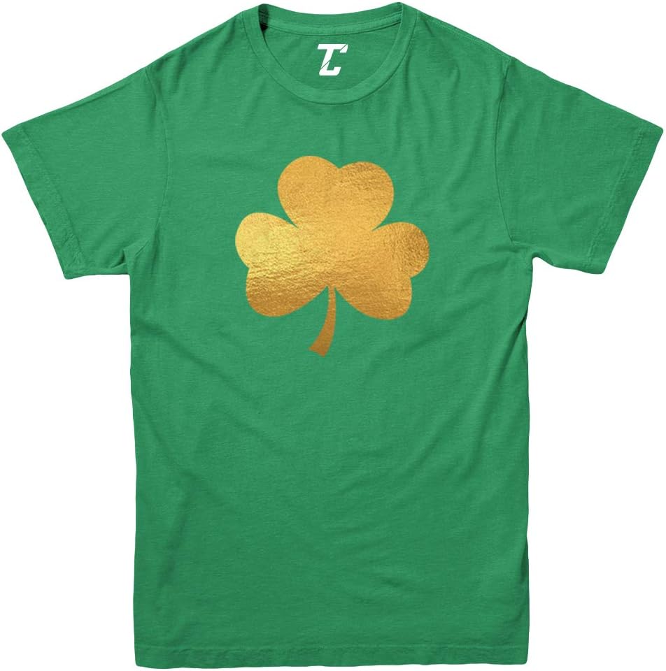 Tcombo Gold Foil Shamrock - Irish Ireland Youth T-Shirt