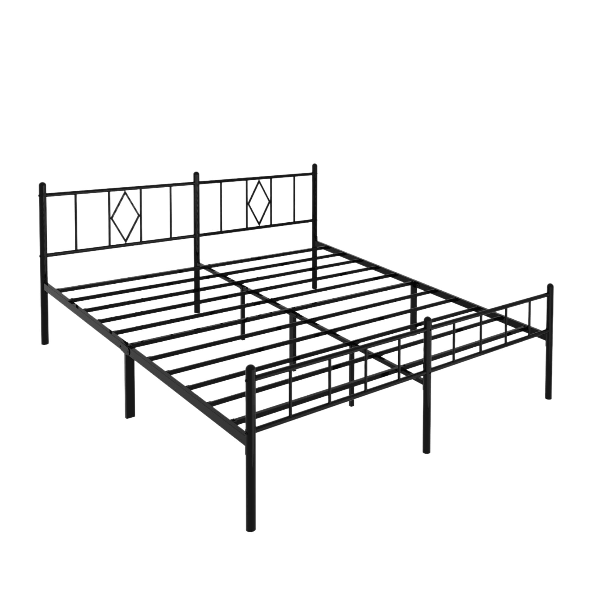 California King Size Bed Frame 14 High Bed with Heavy Duty Metal Slat Support Platform Bed Foundation with