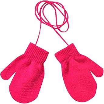 AQ89 Baby,Clothing,Baby Boys 0-24m,Accessories,Gloves & Mittens Baby Knitted Woolen Mitten Children Winter Warm Cute Solid Color Knitted Cute With String Gloves Fleece Mitten 1-4 Years Fashion Cute Gloves