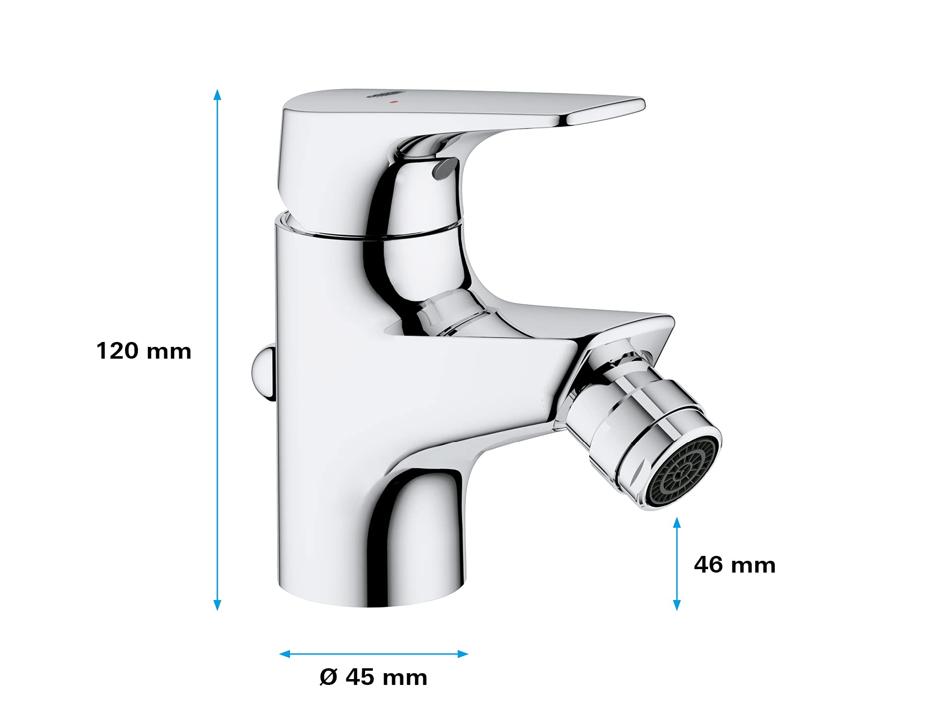 GROHE Mitigeur monocommande bidet Start Flow, chromé, 23770000 (Import Allemagne)