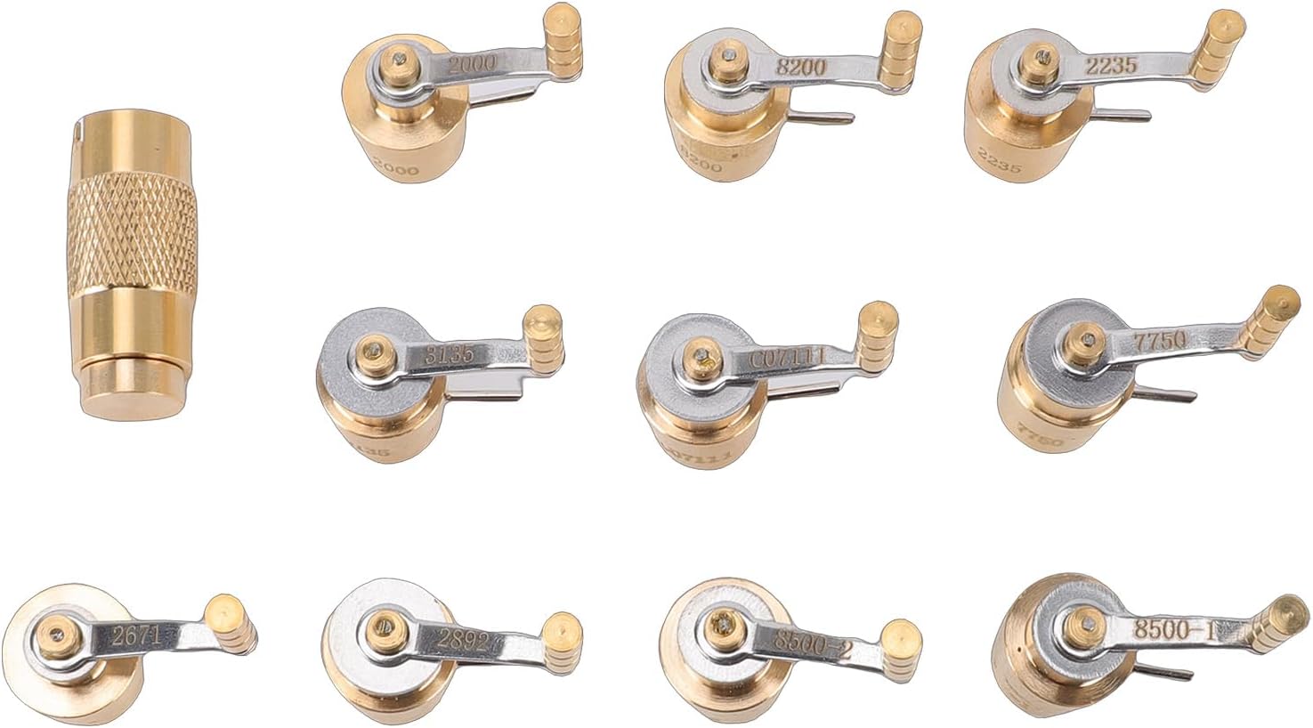 Brass Watch Mainsprings Winder Set Watch Crown Winder Tool for Repair Wristwatch Maintenance