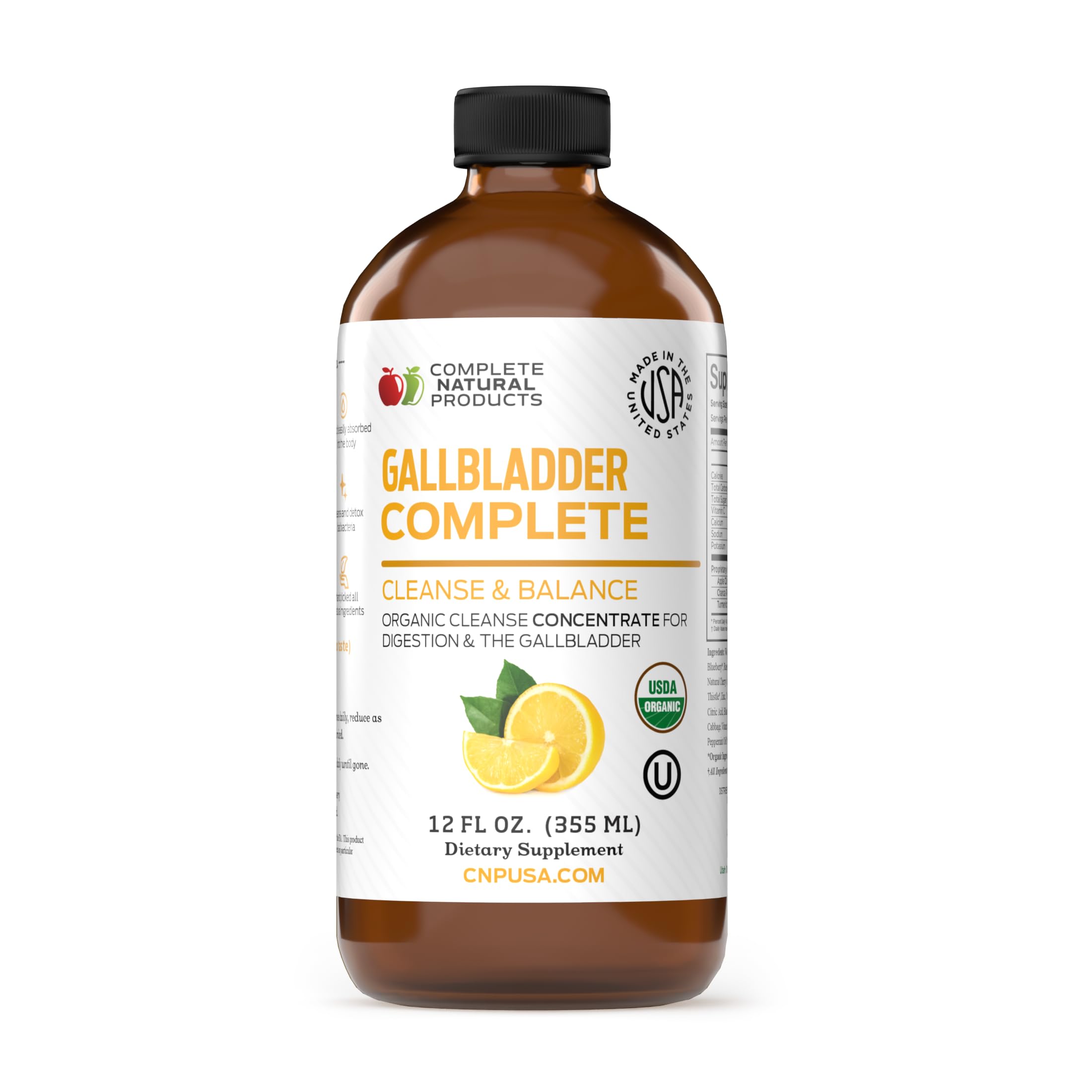 CNP | Gallbladder Support Liquid 16oz - ACV, Milk Thistle Liver Cleanse Aid — Amazon image 10