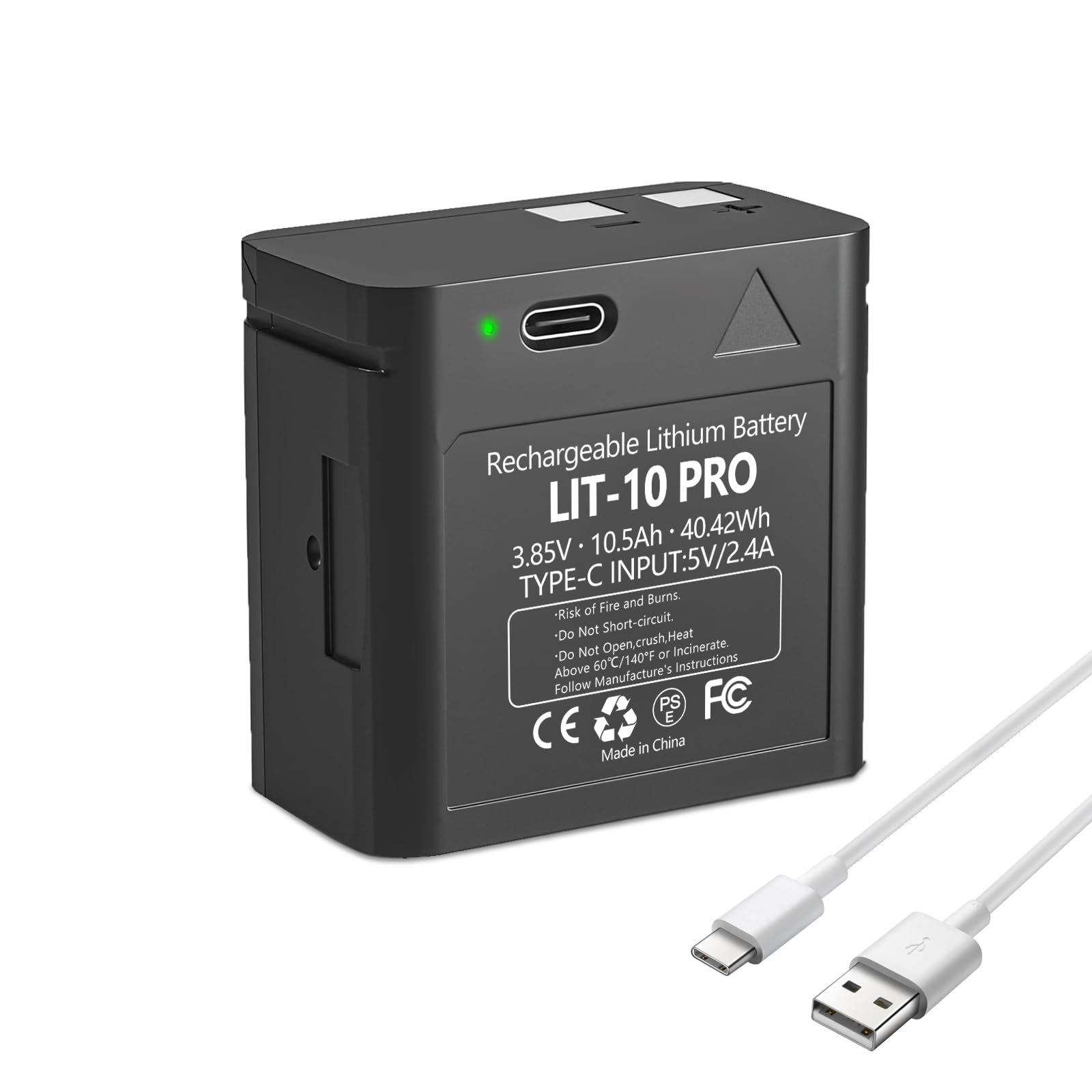 LIT-10Pro 10500mAh Cellular Trail Camera Replacement Battery for SPYPOINT LIT-10 Battery Compatible with SPYPOINT Cellular Hunting Trail Cameras