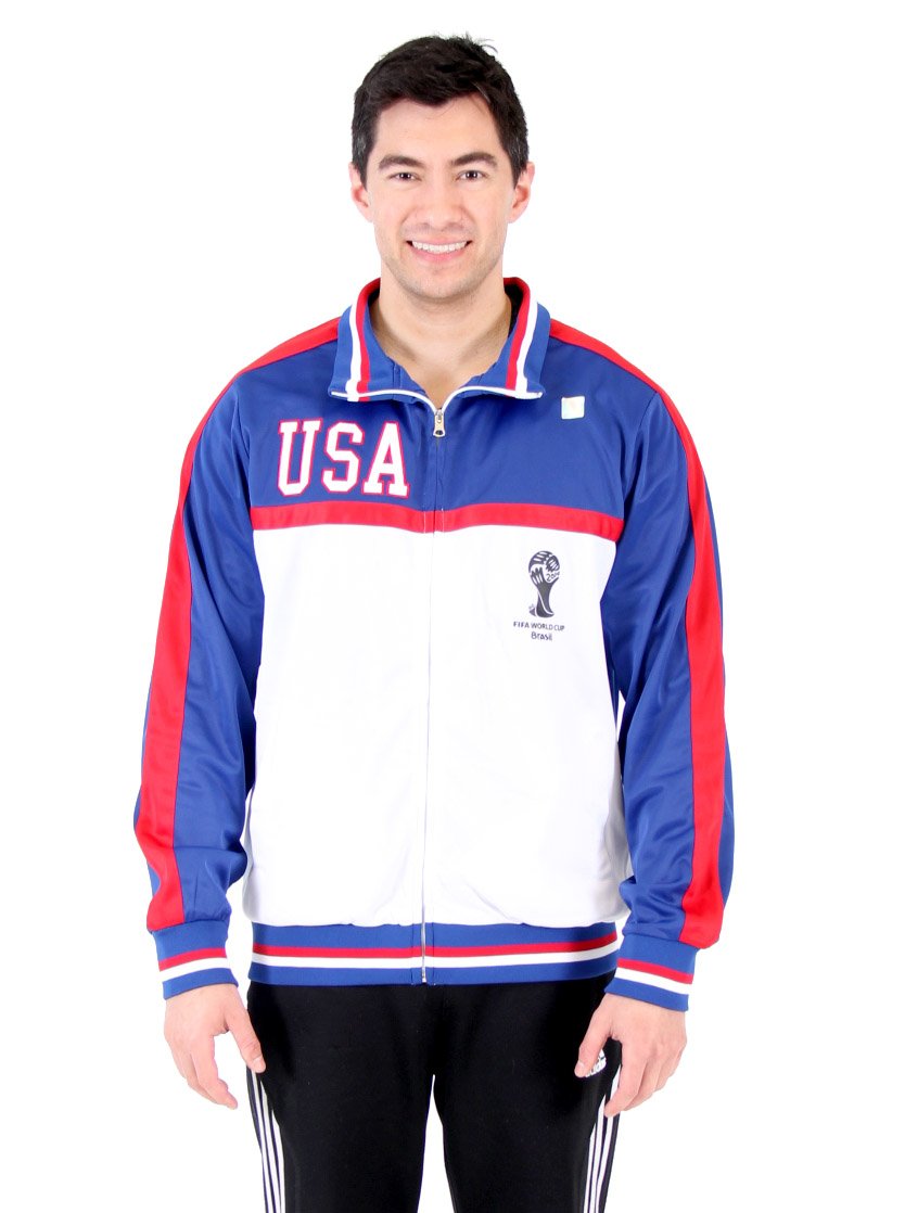USA FIFA 2014 World Cup Soccer Embroidered Track Jacket