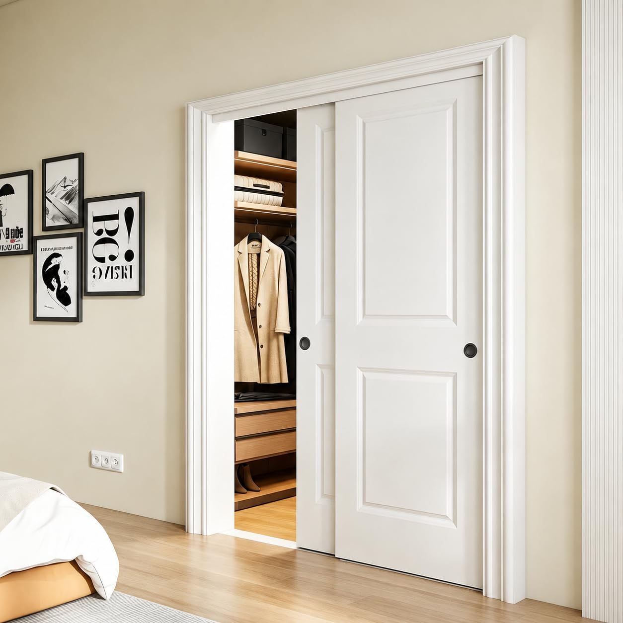 JUBEST 48x80 Sliding Closet Door