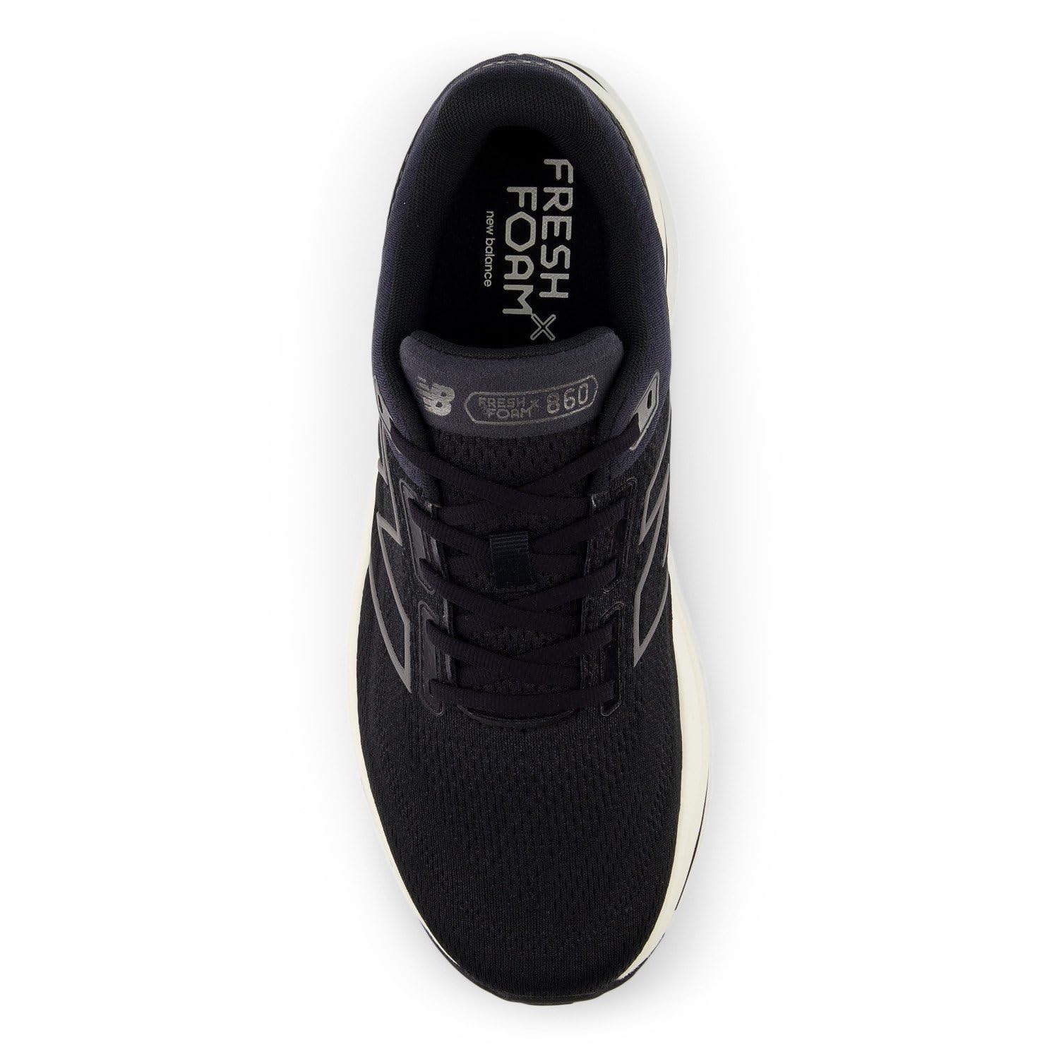 New Balance Men's Fresh Foam X 860 V14 Running Shoe, Black/Phantom/Sea Salt, 11.5