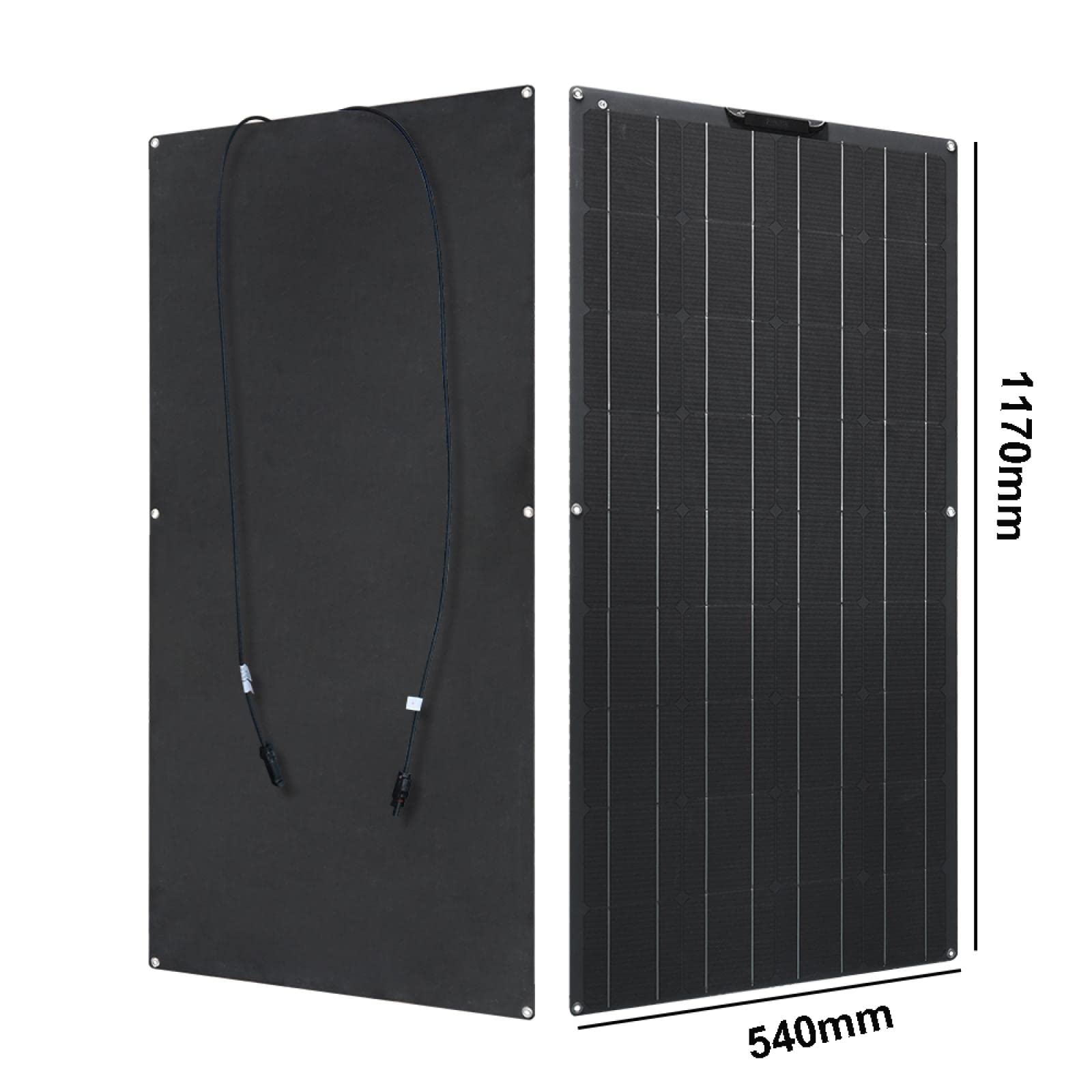 Pannello Solare Monocristallino Flessibile da 150 W Kit Caricabatteria per Celle Solari da 12 V Regolatore Fotovoltaico da 30 A Auto Barche Marine Camper 600 Wkit (600 W)