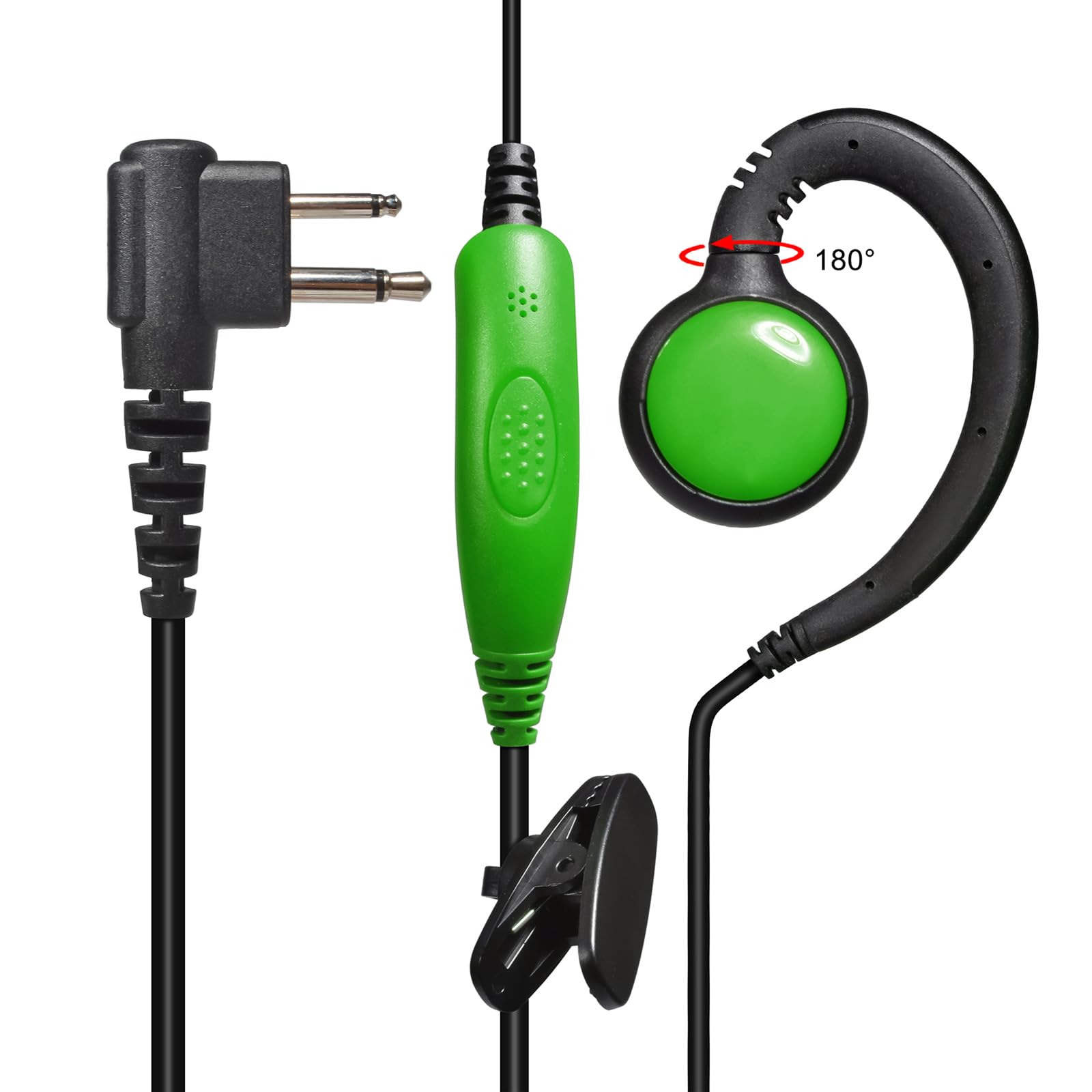 Oreillette Radio Motorola 2 Broches - Compatible GP300, CP200, Hytera - Micro Intégré