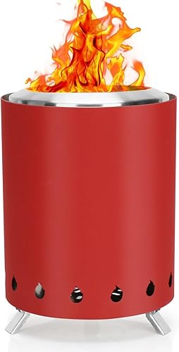 Miniatura 1 de Pozo de fuego sin humo, hoguera de mesa de acero inoxidable, hoguera portátil para quemar leña al aire libre con bolsa de almacenamiento portátil,