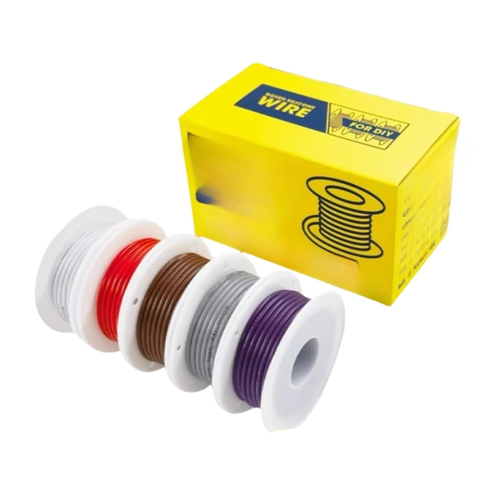 Cavi elettrici 30/28/26/24/22/20/18/16AWG 5 color(Boxed 2; 30AWG x20m x5 rolls)