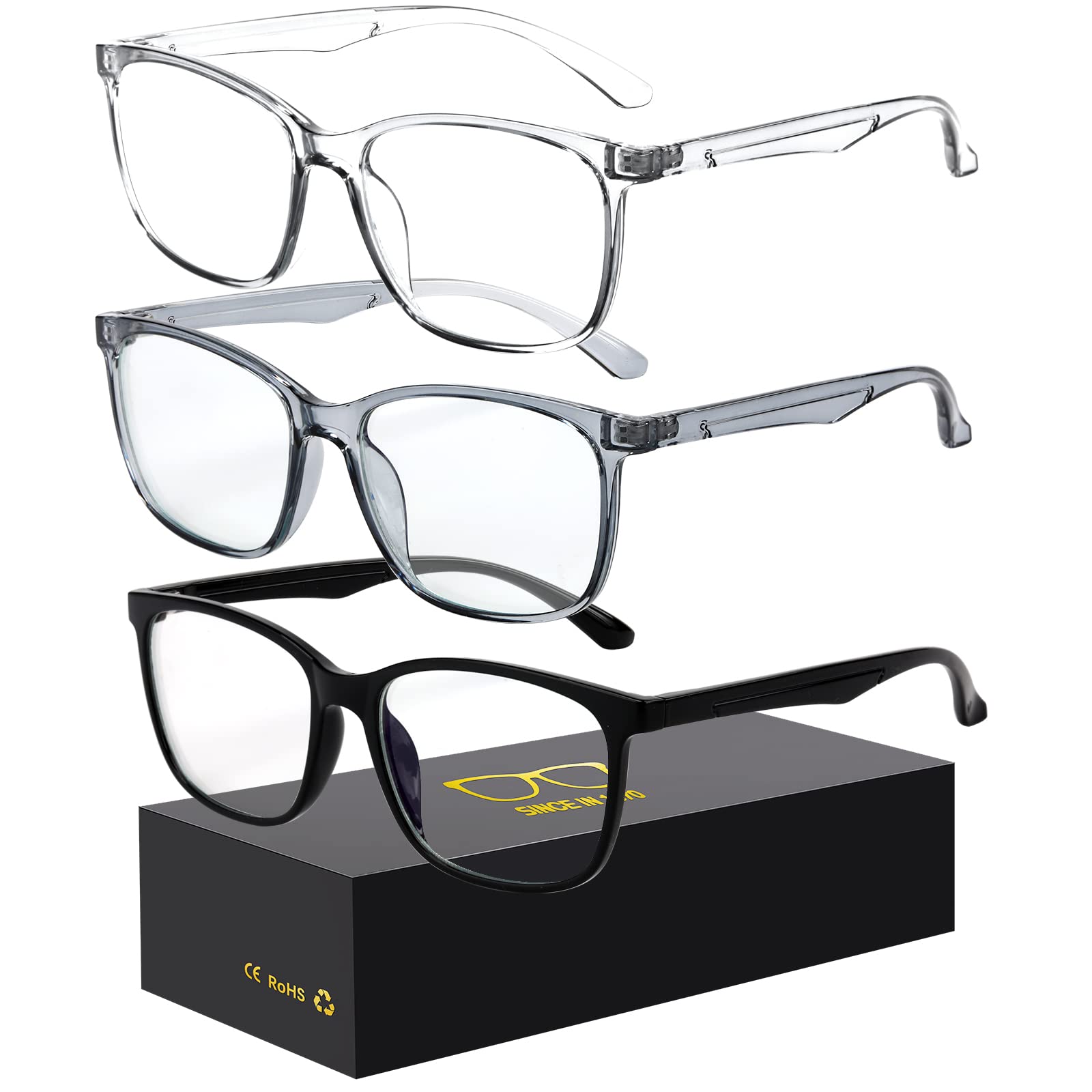 Oilway Blaulicht-Brille für Computer, Lesen, Spielen, Fernsehen, Telefone, modische Brille gegen Ermüdung der Augen, für Damen und Herren