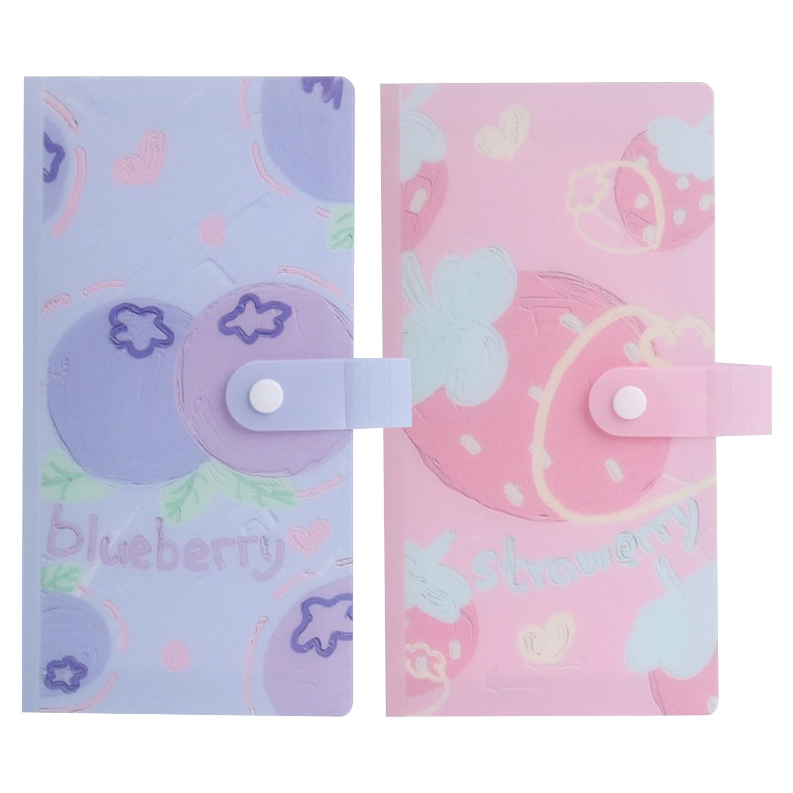 LUOFANG 2Pieces 60 Pocket Card Album Trading Card Album Folders Game Card Storage Folders Side Loading Pocket Card Binder
