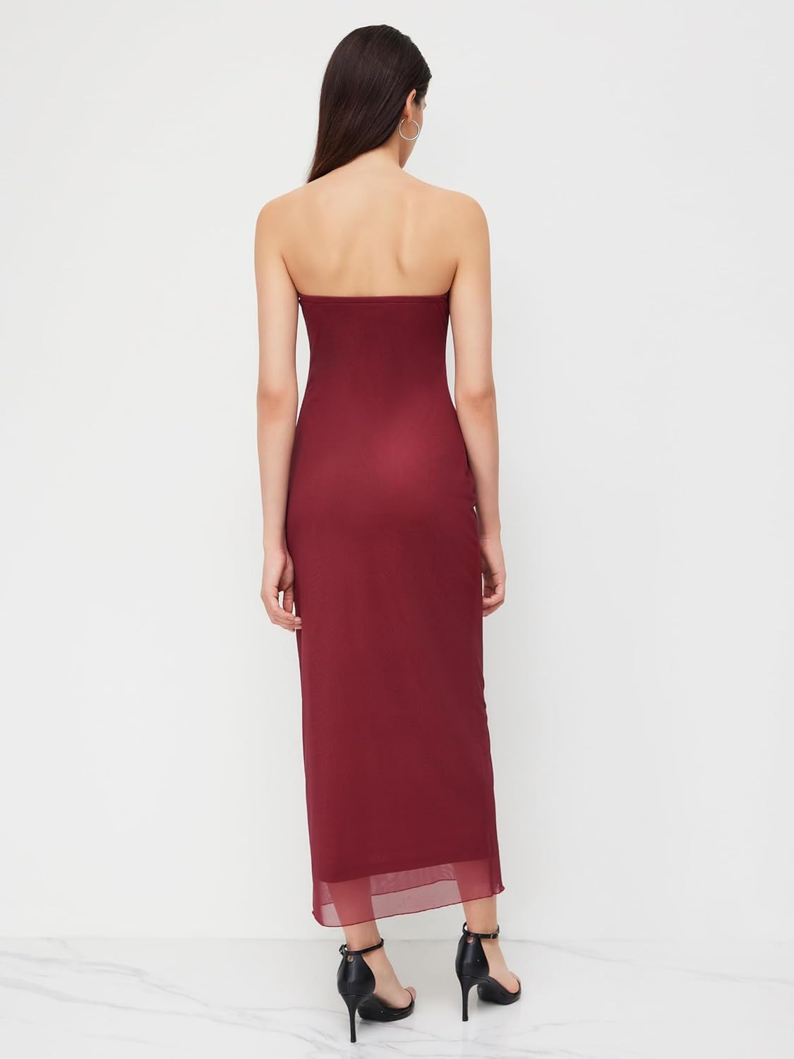 CIDER Women's Strapless Floral Maxi Dress Tube Bodycon Dresses Holiday Party Dress Summer Dresses Trendy 2025 - Image 5