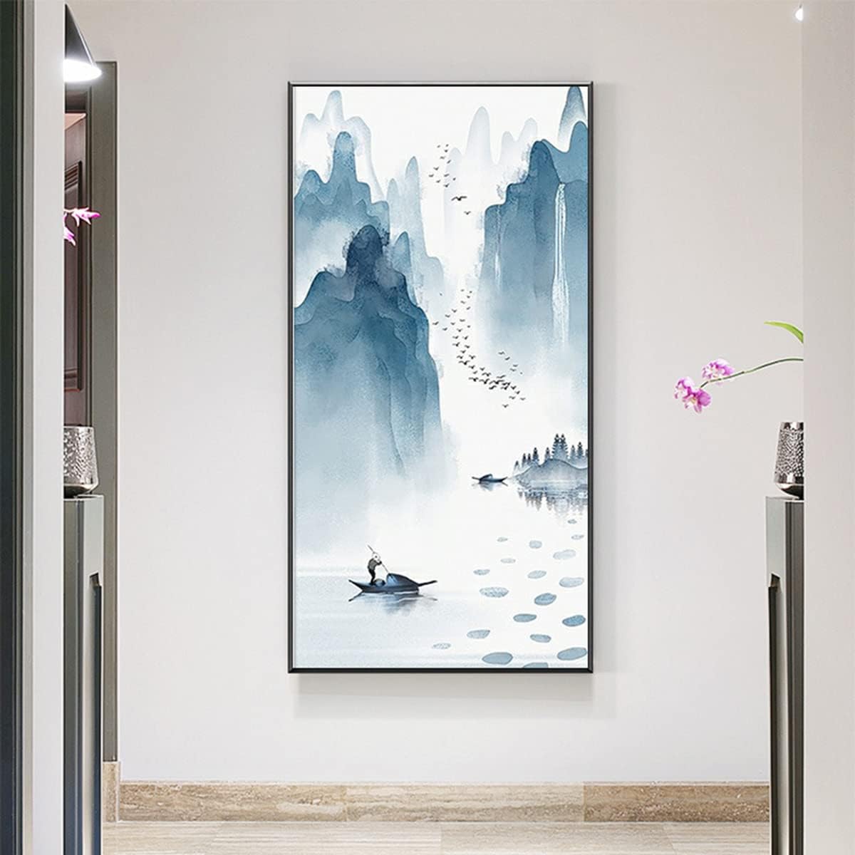 Instarry DIY 5D Diamond Painting Full Drill Landscape Painting Crystal Cross Stitch Living Room Wall Decor 35.4x19.7 inch