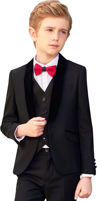 Chicos Smoking Traje Set 5 Piezas Traje de Boda Delgado del Vestido de  Noche: Amazon.es: Ropa