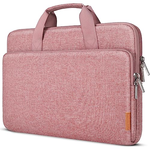 DOMISO 17 inch Carrying Cases for Mobile Computers, Laptop Sleeve Protective Case Cover Compatible with 17-17.3 inch HP Dell ASUS Lenovo Chromebook, Waterproof Computer Cases Bag with Handle, Pink by DOMISO - Image 8