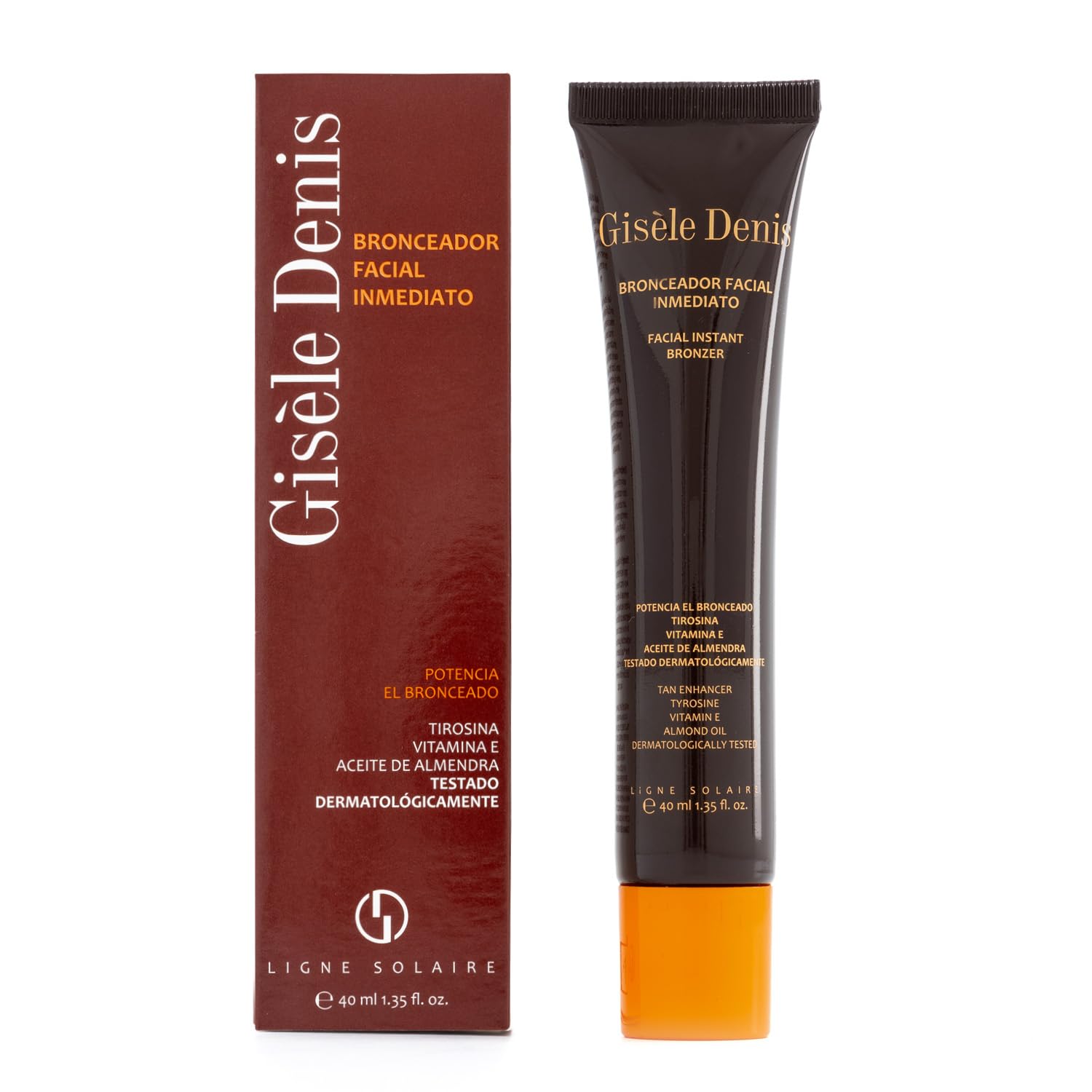 GISÈLE DENIS - Pack Bronzage Solaire, Bronzage Visage Immédiat 40 ml + Bronzage Immédiat 200 ml, Accélérateur de Bronzage, Bronzage Solaire aux Extraits et Huiles, Intensificateur et Sublimateur