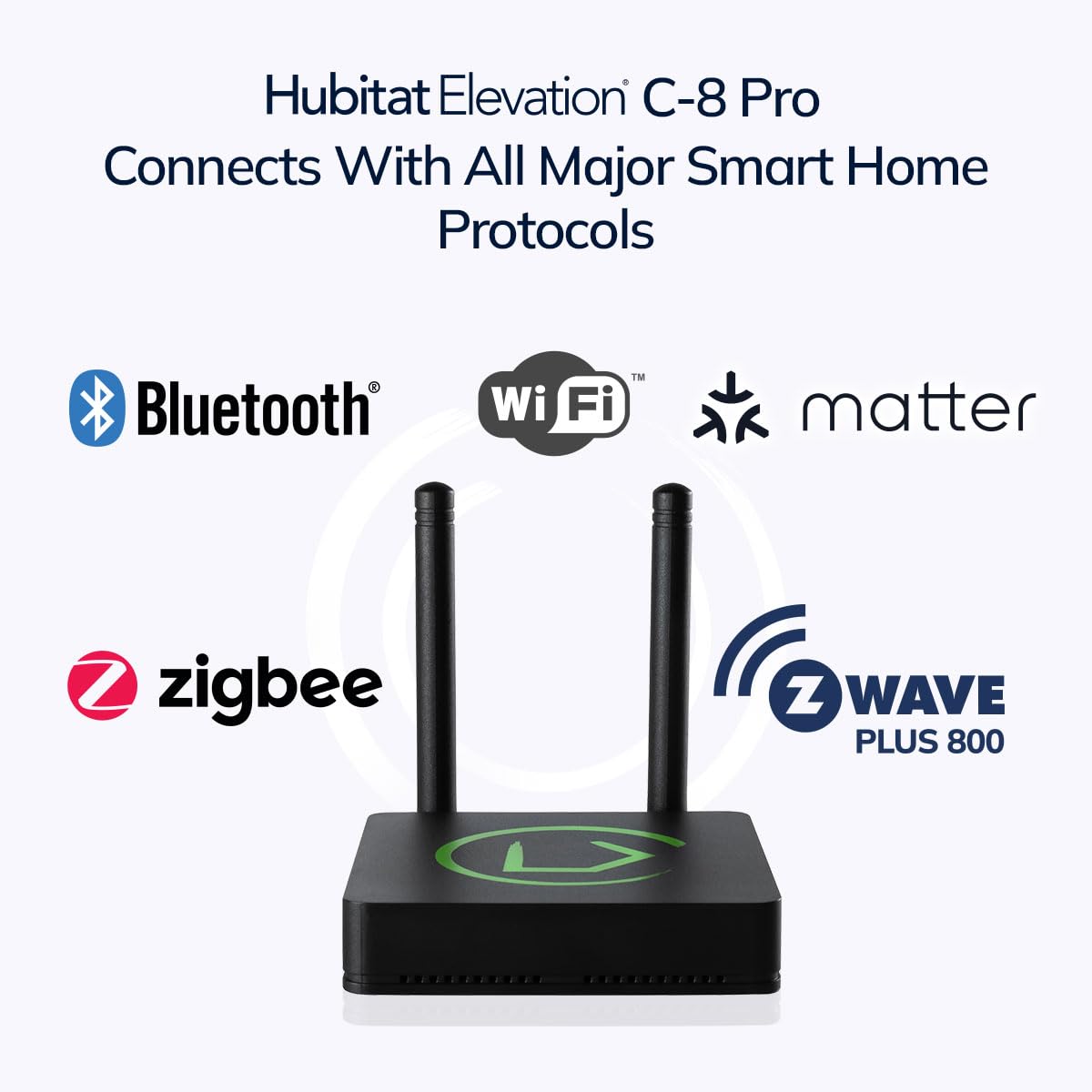 Hubitat Elevation Home Automation Hub (Model C-8 Pro) Compatible with Alexa, Apple HomeKit, Google Home, Zigbee, Z-Wave, Matter, Aqara