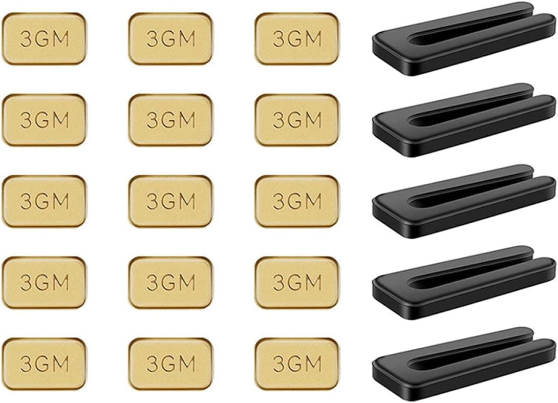 TEHAUX 5 juegos de clips de metal con kit de equilibrio de clip kit autoadhesivo G equilibrio de techo y para kit de ventilador adhesivo autosuficiente