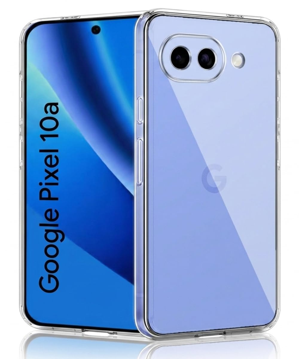 WOW IMAGINE Transparent Back Cover Case for Google Pixel 10a | Raised Bumps for Full Device & Camera Protection Shockproof TPU Silicone Back Case Mobile Cover – Transparent