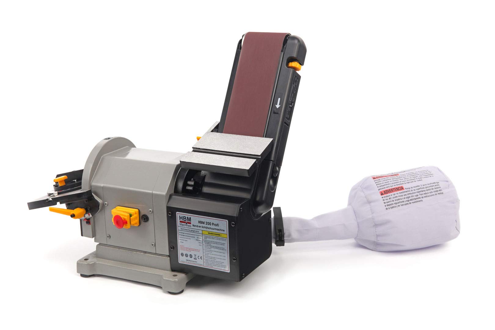 HBM 200 professionelle Band- und Tellerschleifmaschine
