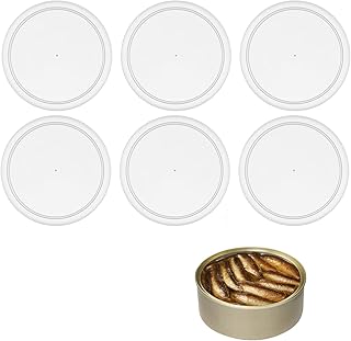 Can Covers,6 Pcs Pet Food Covers Clear Plastic Tight Seal Lids Reusable ...