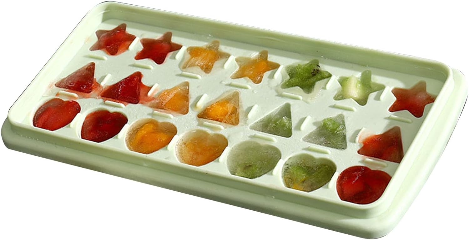 Ice Freezer Container, Mini Ice Maker Stackable Plastic Ice