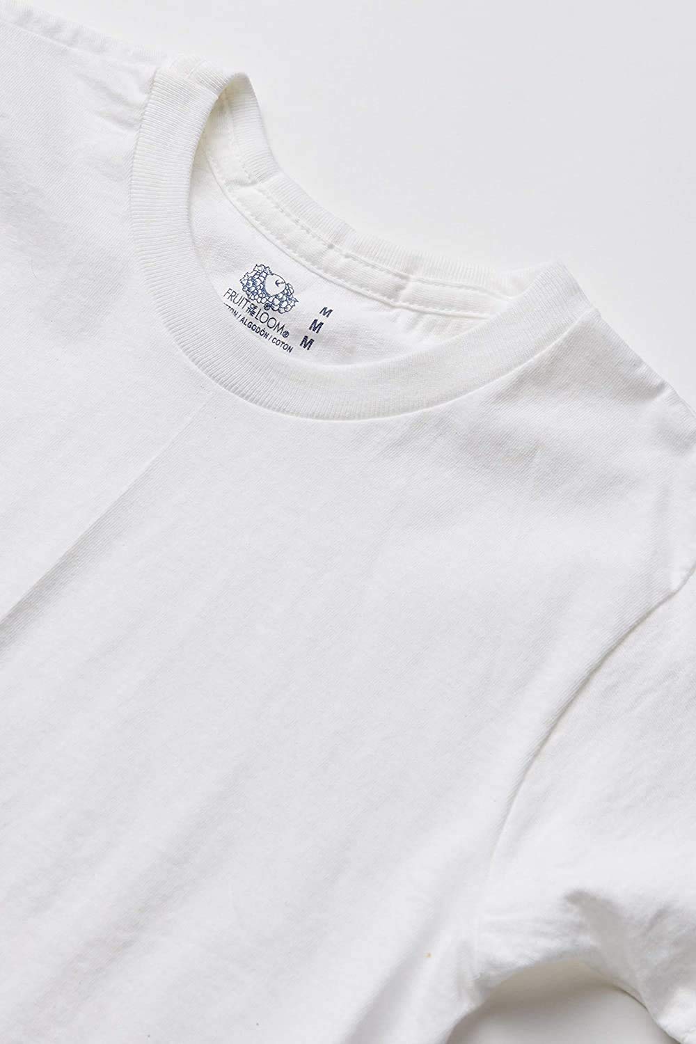 Fruit of the Loom Maglietta a maniche corte da ragazzo Solid Multi-Color Soft Crew