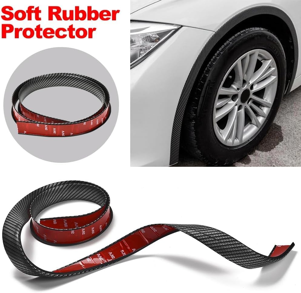 R-timer Set Di 4 Passaruota Sopracciglio Per Ford C-Max 2007-2016 – Allargamento Parafanghi In PVC, Lunghezza 1,5 M, Larghezza 3,5 Cm, Protezione E Stile