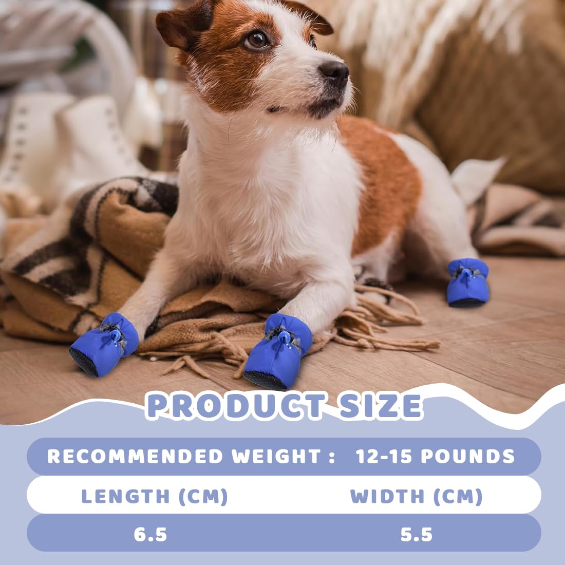 Lot de 4 bottes pour Cana Paw Protector, chaussettes antidérapantes pour chiens, chaussures pour chien avec sangles réfléchissantes, chaussures pour réglables, chaussures pour protecteurs de