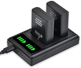 Pickle Power EN-EL14 EN-EL14a Batería y LED cargador dual para Nikon D3500 D3400 D3300 D3200 D3100 D5600 D5500 D5300 D5200 D5100 DF Coolpix P7000 P7111 32 P7 Cámara 700 P7800