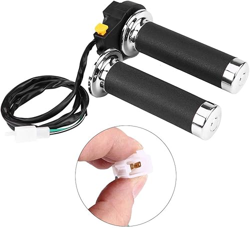 Miniatura 4 de Acouto Empuñaduras de mano del acelerador, control del acelerador, interruptor de botón de apagado para manillar de 7/8 pulgadas 0.866 in motorizado