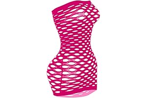 Sexy Fishnet Skirt With Strapless Lingerie Sleepwear Mini Dress
