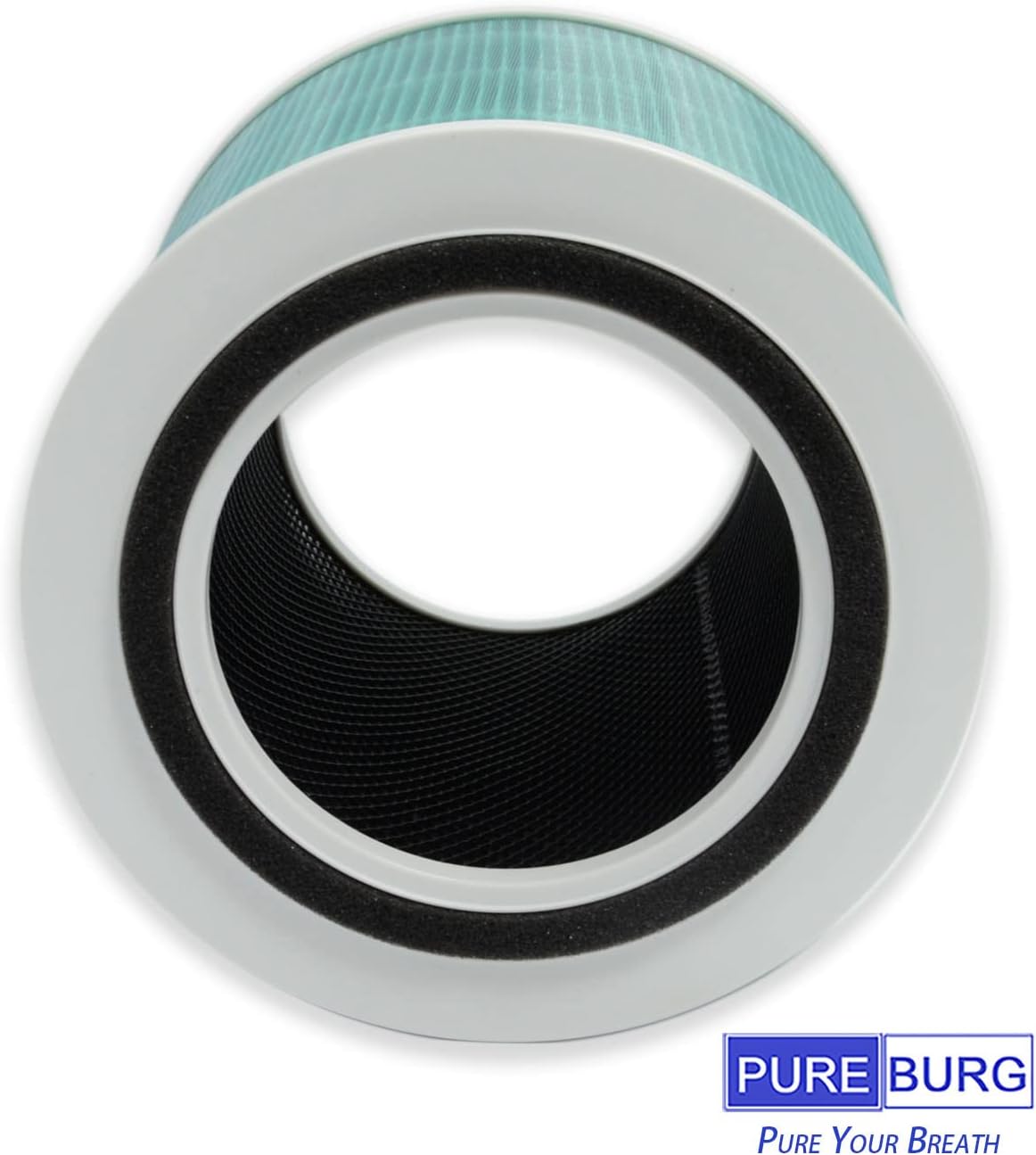 PUREBURG Replacement Filters Compatible with TOPPIN Comfy Air Bridge 2 TPAP003 Air Purifier,2-Pack H13 HEPA 4-Stage Filtration Activated Carbon - Image 3