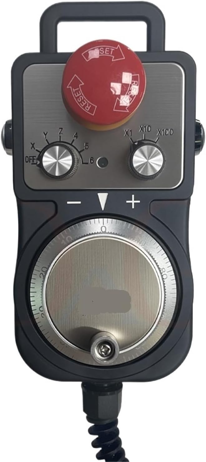 MPG Handwheel DAG -RT Series Electronic-Hand-Wheel MPG Manual Pulse Generator with Emergency and Enable Buttons MGP(12V,White_5 AXIS)