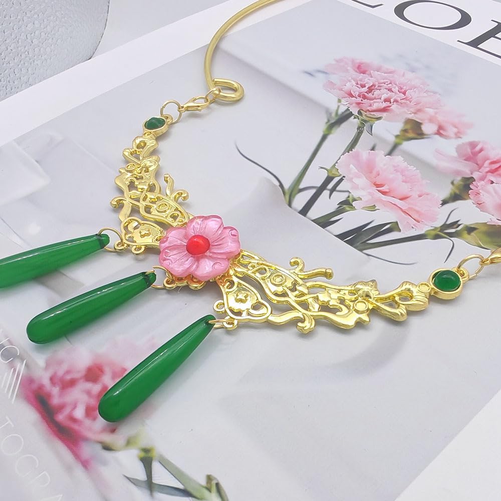Apothecary Diary Maomao Cosplay Collier Boucle D'oreille Barrette À Cheveux 3pcs Set Maomao Cosplay Bijoux Accessories