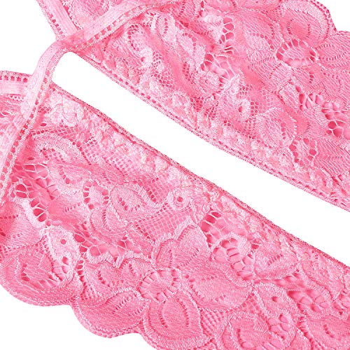 Image of Donnalla Women's Deep V Lace Teddy One Piece Lingerie Cutout Strappy Lingerie